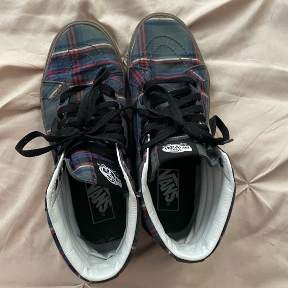 Vans Tartan Gum Checkered Sk8-HI Skater Shoes Sneakers 8 - Picture 7 of 10